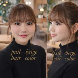 セミロング カラー M.SLASH 辻 孝志のヘアスタイル