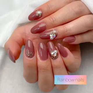 ネイル Rainbow nailsくろちゃんのネイルデザイン