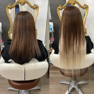プルエクステ/潤艶 最強矯正/西野入のヘアスタイル