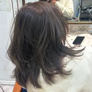 セミロング カラー ヘアアレンジ 🍓女性専用サロン/ こころ🍓のヘアスタイル