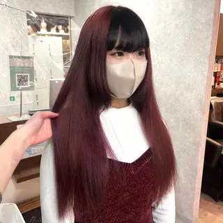 ロング カラー あ あのヘアスタイル