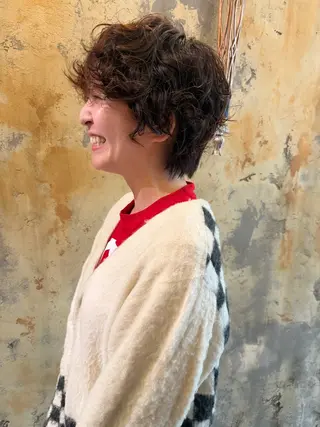 ショート パーマ マネージャー 山城洸希のヘアスタイル