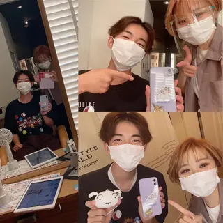 ショート カラー メンズ キッズ ✂︎ショート、ボブ、 レイヤー🩵YUMIのヘアスタイル