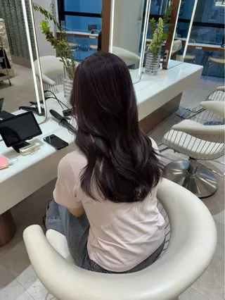ロング ボブ/顔まわりレイヤ ー/新宿/KOKIのヘアスタイル