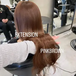 ロング カラー エクステ🩵ブリーチ 韓国ヘア🩵KAEのヘアスタイル