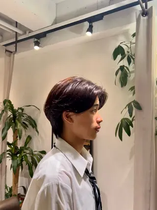 パーマ メンズ 保坂 駿太郎のヘアスタイル