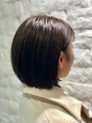 ショート カラー ✨髪質改善ストレート ×ミニボブ✨萩原　翼のヘアスタイル