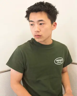 ショート パーマ 千葉 慎也のヘアスタイル