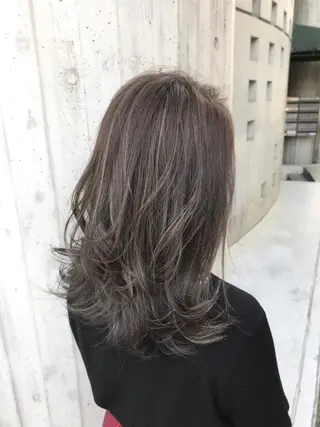 セミロング カラー Leverage所属・【店長】外国人風 メンズヘア尾上雄輝のヘアスタイル