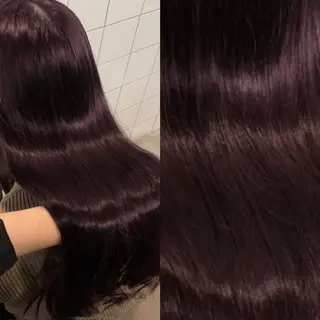 ロング カラー 💗愛され暖色💗 ピンク/レッド💗のヘアスタイル