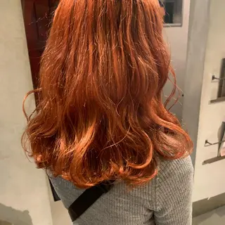 ミディアム カラー レイヤー/韓国ヘア 杉浦結梨のヘアスタイル