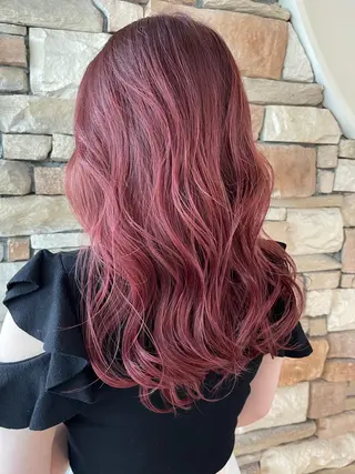 ロング カラー 藤元 美咲のヘアスタイル