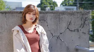 ミディアム 尾崎 優也のヘアスタイル