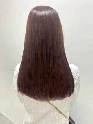 ロング カラー ボブ/美髪矯正 /佐藤　奈巳のヘアスタイル