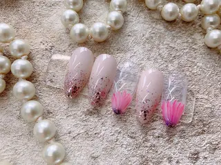 ネイル ネイルサロンAiri 長さ出し·シンプルのネイルデザイン