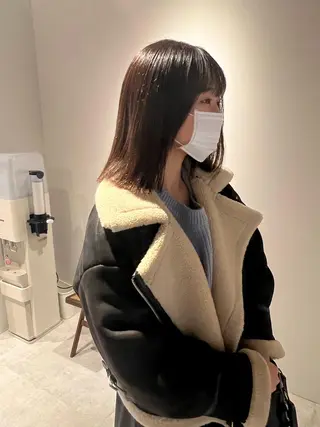 ミディアム io所属・io濱川 遥のヘアスタイル