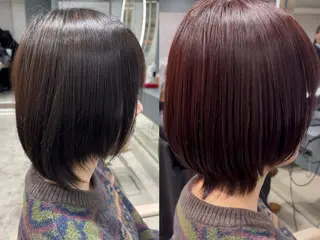 ミディアム カラー 立川/ブリーチ/ 髪質改善/西川翔真のヘアスタイル