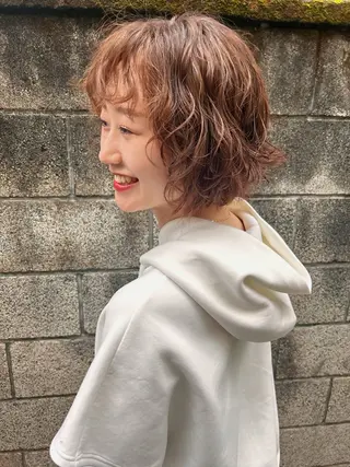 ショート パーマ 🟦西荻窪メンズ特化 美容師🟦Yu-Jiのヘアスタイル
