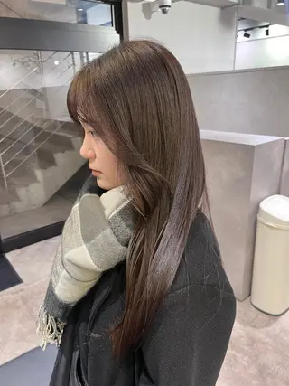 セミロング 美髪×縮毛矯正 水上真由美😘のヘアスタイル