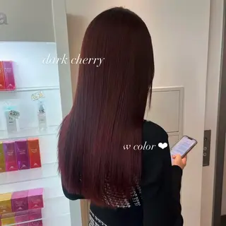 セミロング カラー 🍒暖色✖️レイヤー ／Haruna🍒のヘアスタイル