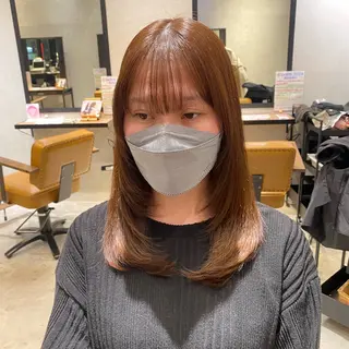 ミディアム Natsuki/韓国 ボブ/レイヤーカットのヘアスタイル