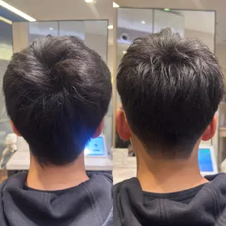 メンズ 頭から整える美容師 松田のヘアスタイル