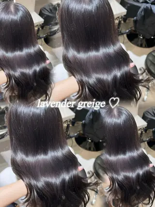 セミロング カラー 韓国レイヤー×モテ髪 /MITSUKI🤍のヘアスタイル