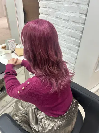 セミロング 【縮毛矯正/レディー スカット】美涼🎀のヘアスタイル