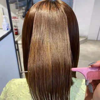 ミディアム 酸性ストレート・ メンズ  三原 楊子のヘアスタイル