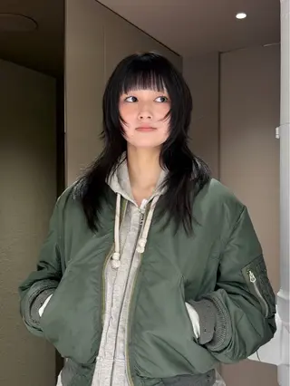 セミロング rino🤍 恵比寿レイヤーカットのヘアスタイル