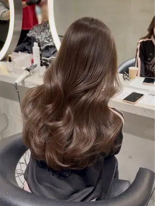 セミロング カラー Lond mare レイヤーカット/韓国のヘアスタイル