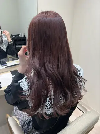 セミロング mina .のヘアスタイル