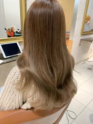 セミロング CHELSEA神戸所属・MORISAKI ✂︎縮毛矯正のヘアスタイル