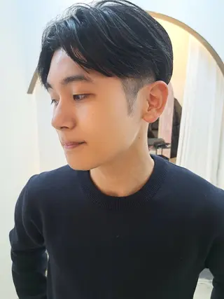 メンズ パーマ メンズ ヘアメイク  ハイトーン キャロのヘアスタイル