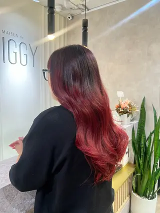 ロング カラー 茂木 未海のヘアスタイル