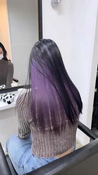 ロング カラー 🔷ダブルカラーハイ トーン🔷櫻井走のヘアスタイル