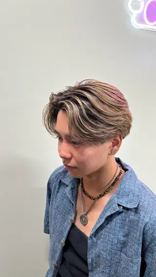 ショート カラー パーマ メンズ 🦄カイ/メンズ 韓国ヘア/パーマ🦄のヘアスタイル