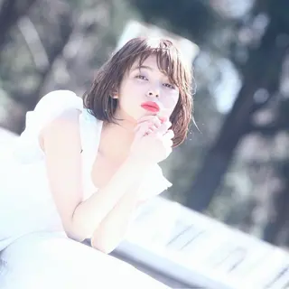 ショート カラー パーマ ヘアアレンジ 推し活専用 【派手髪】飯野ゆかりのヘアスタイル