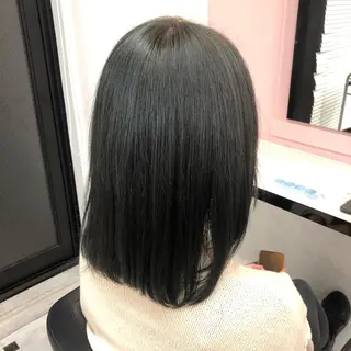 セミロング カラー ヘアアレンジ 透明感/艶髪/💖 トレンドスタイル💖のヘアスタイル