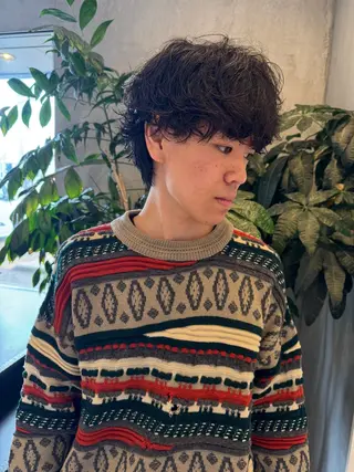 パーマ メンズ メンズパーマ／長岡 坂口祥貴のヘアスタイル