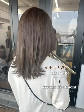 セミロング 藤本 静香のヘアスタイル