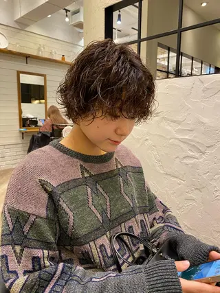 ショート パーマ BOTTOMS所属・🌸透明感艶 カラー🌸Yuukiのヘアスタイル