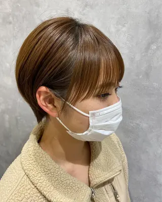 ショート カラー ショートヘアはお任せ 冨樫真未のヘアスタイル