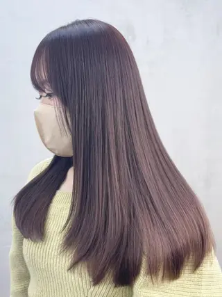 セミロング カラー パーマ ヘアアレンジ ITbyALBUM 藤沢店のヘアスタイル