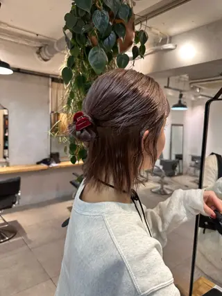 ショート カラー ヘアアレンジ Lomalia Rukaのヘアスタイル