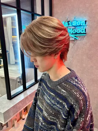ショート カラー メンズ 長谷川 湧のヘアスタイル