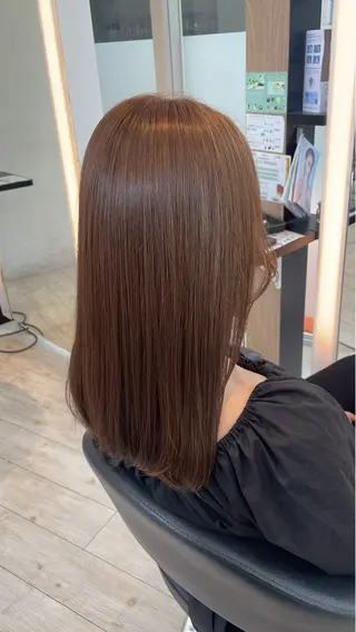 セミロング akihiro／韓国 ヘア／栄のヘアスタイル