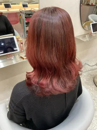 ミディアム カラー 新宿/韓国ヘア 中明度カラー/かやのヘアスタイル