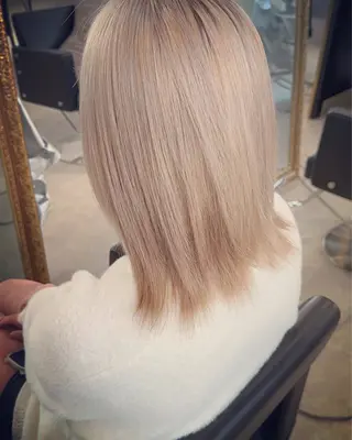 ミディアム カラー メンズ ❤️可愛いハイトーン を造る❤️AKIRAのヘアスタイル