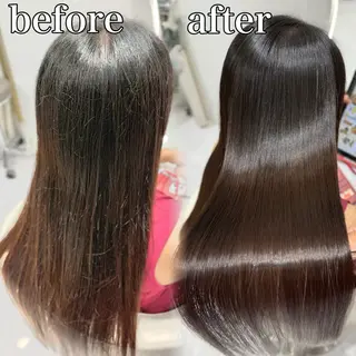 ロング 🎖️初回完結型髪質 改善/縮毛矯正 友石のヘアスタイル